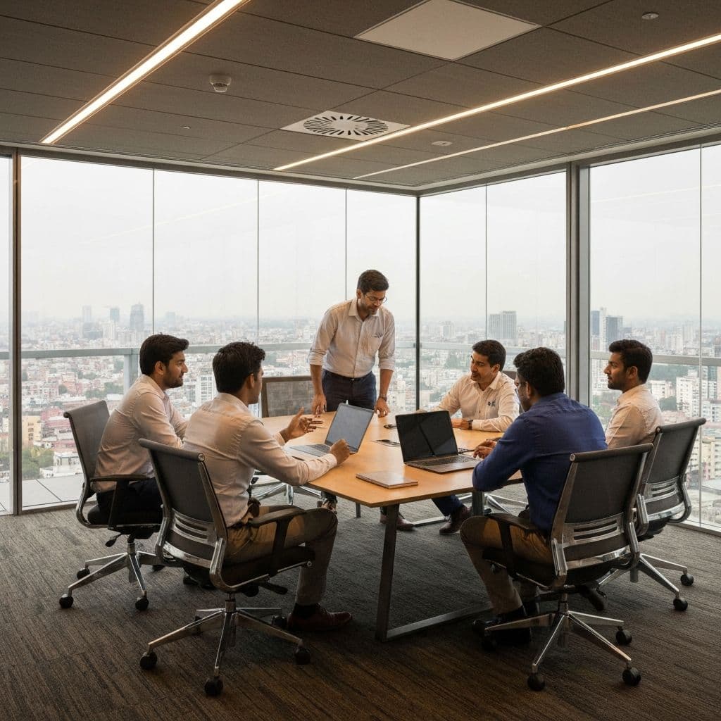 Business collaboration meeting